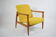 Original restored armchair, designer E.Homma, 1960s, yellow