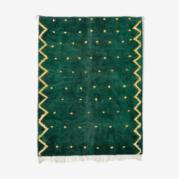 Tapis marocain moderne vert