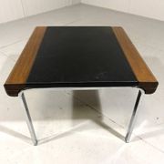 Hans Eichenberger leather coffee-side table Girsberger, Switzerland