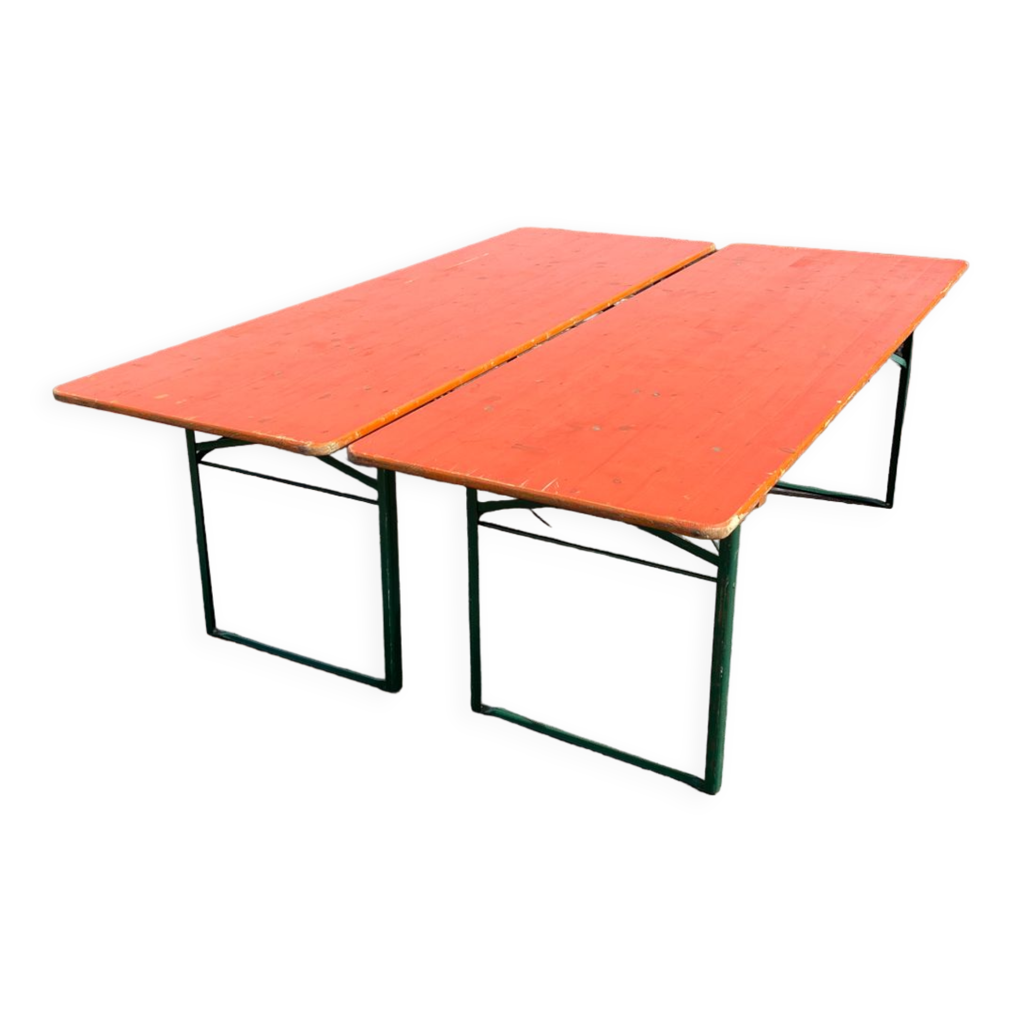 Set de 2 tables pliantes de brasserie