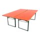 Set de 2 tables pliantes de brasserie