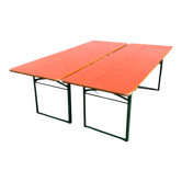 Set de 2 tables pliantes de brasserie