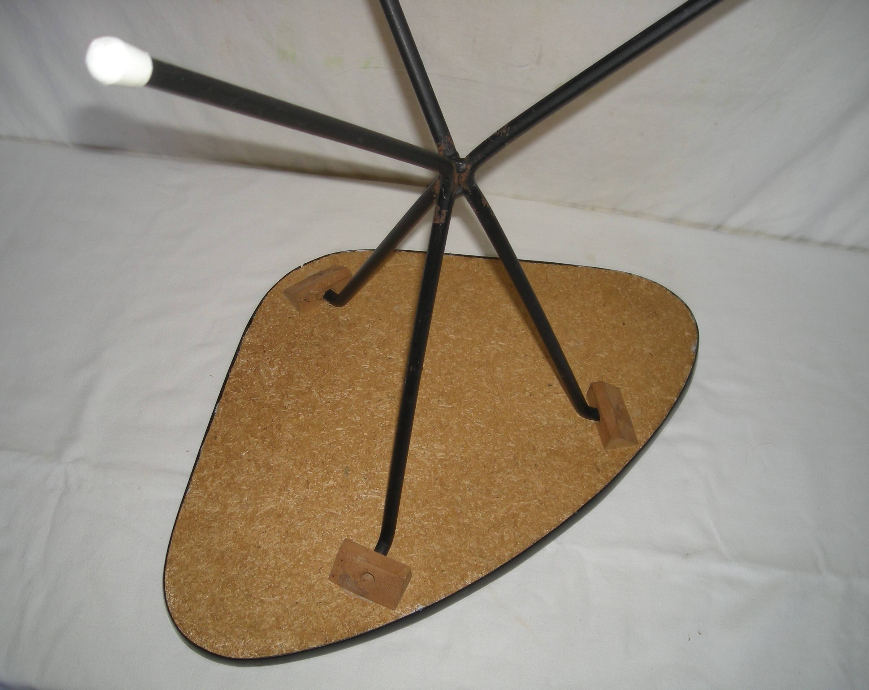 1950s tripod cocktail coffee table