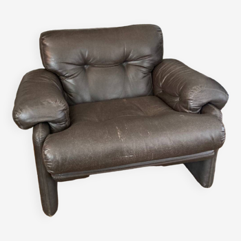 Fauteuil en cuir italien