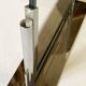 Duo of Art Deco photo frames in silver metal with beveled glass