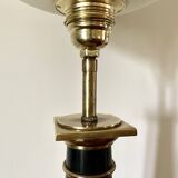 Large black marble lamp 1950