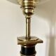 Large black marble lamp 1950