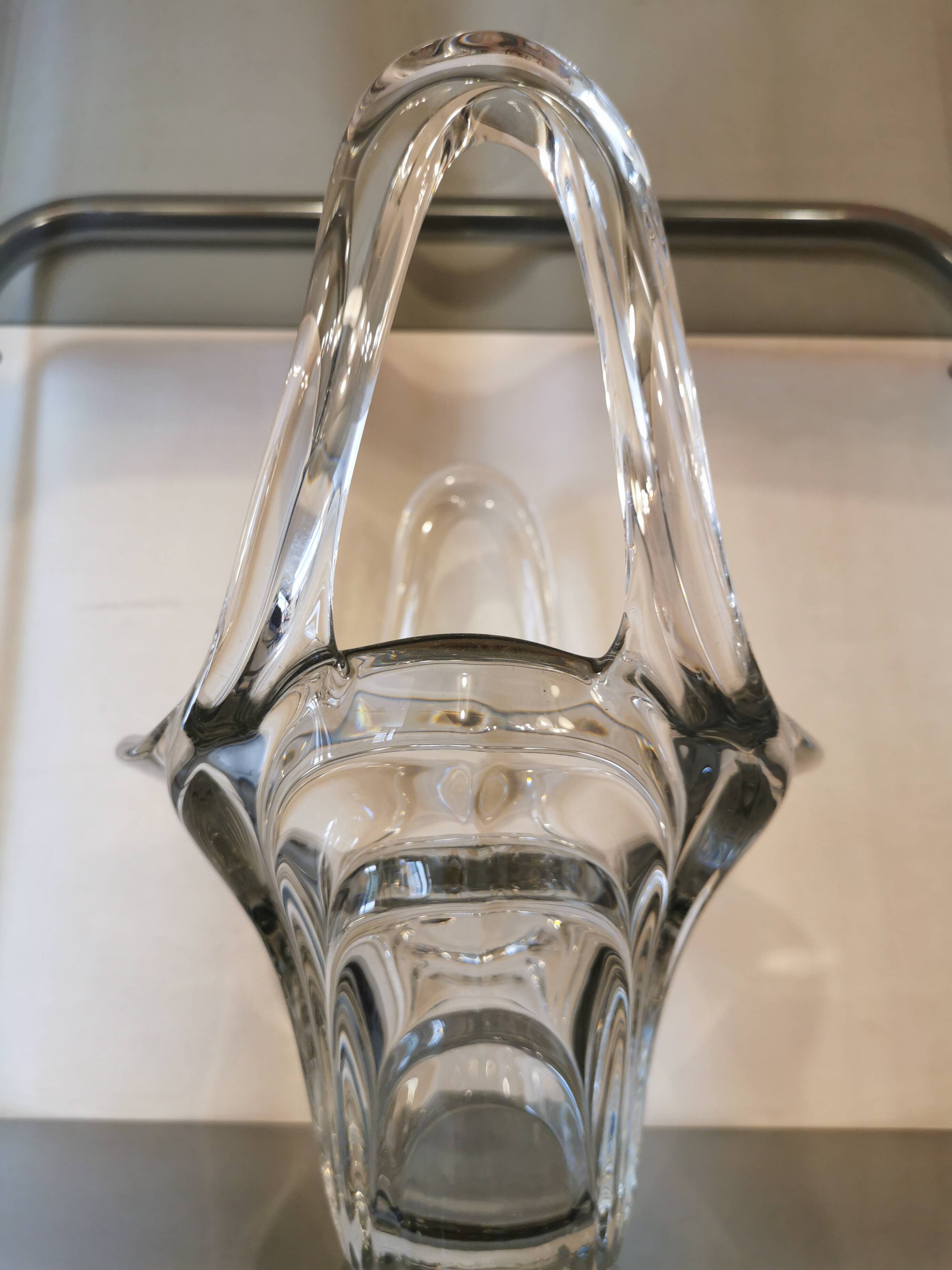 Large crystal fruit cup from the 70s