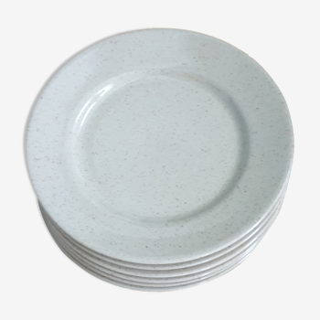 6 Tulowice stoneware plates