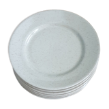 6 assiettes en grès Tulowice