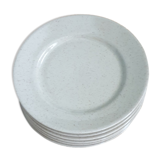 6 Tulowice stoneware plates