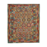 Tissé à la main Afghan Kilim Rug Large Wool Rug 257 x 299 cm