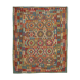 Tissé à la main Afghan Kilim Rug Large Wool Rug 257 x 299 cm