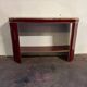 Burgundy octagonal mirror Éric Maville