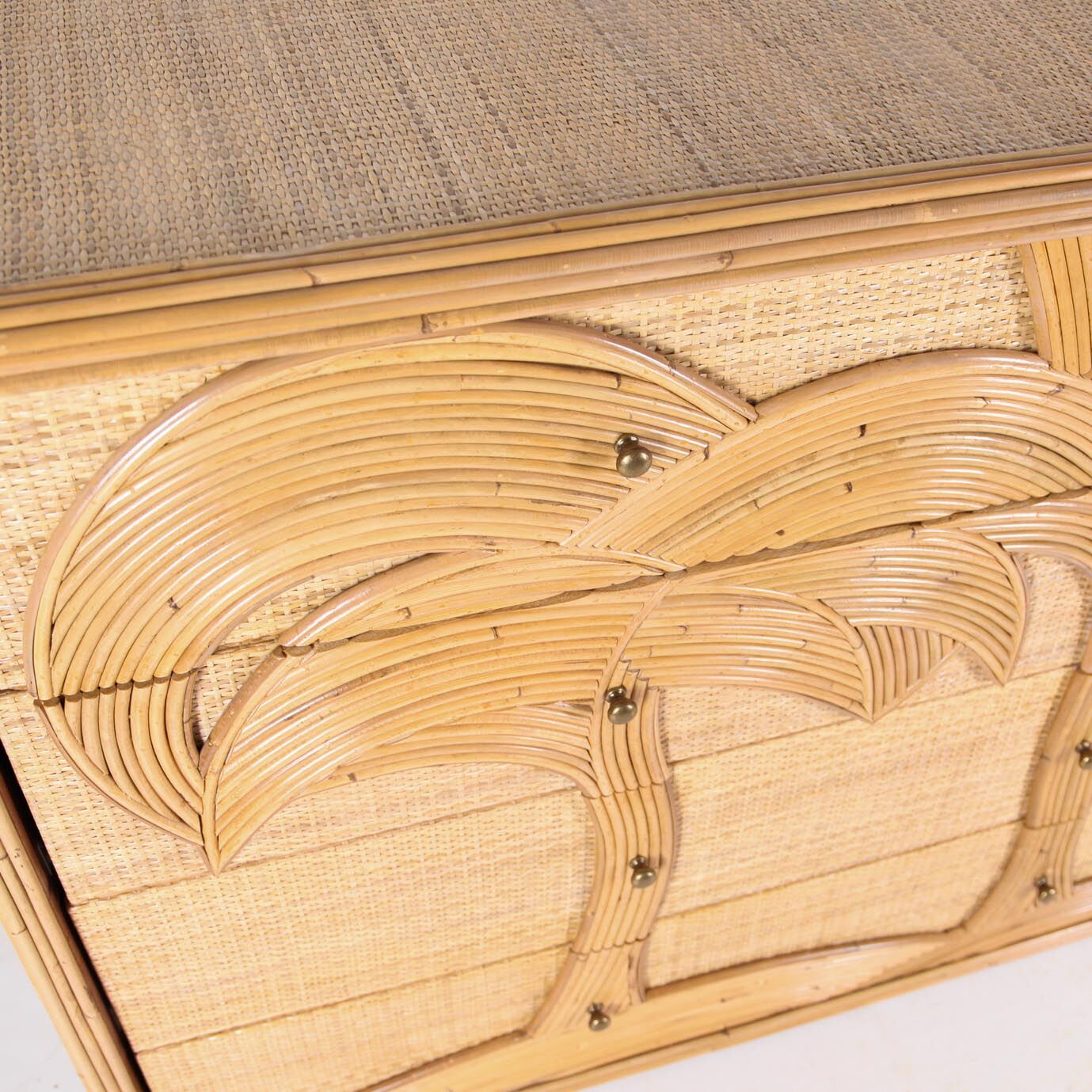 Rattan chest of drawers with 4 drawers