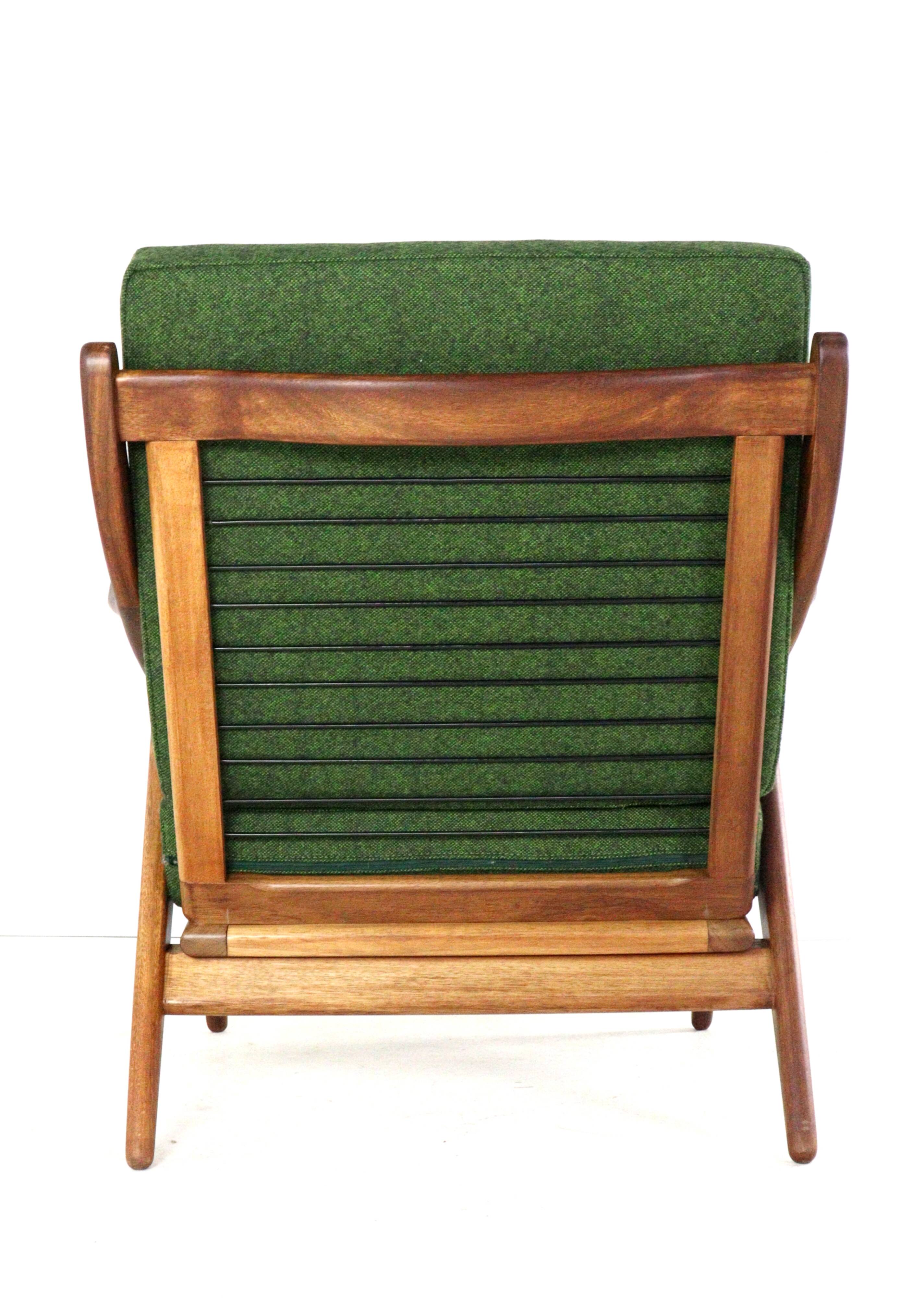 De Ster "Knoop" - armchair 'Glane' mid century modern Dutch Design in teak