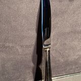 Dessert knife in silver metal signed Christofle model Boréal