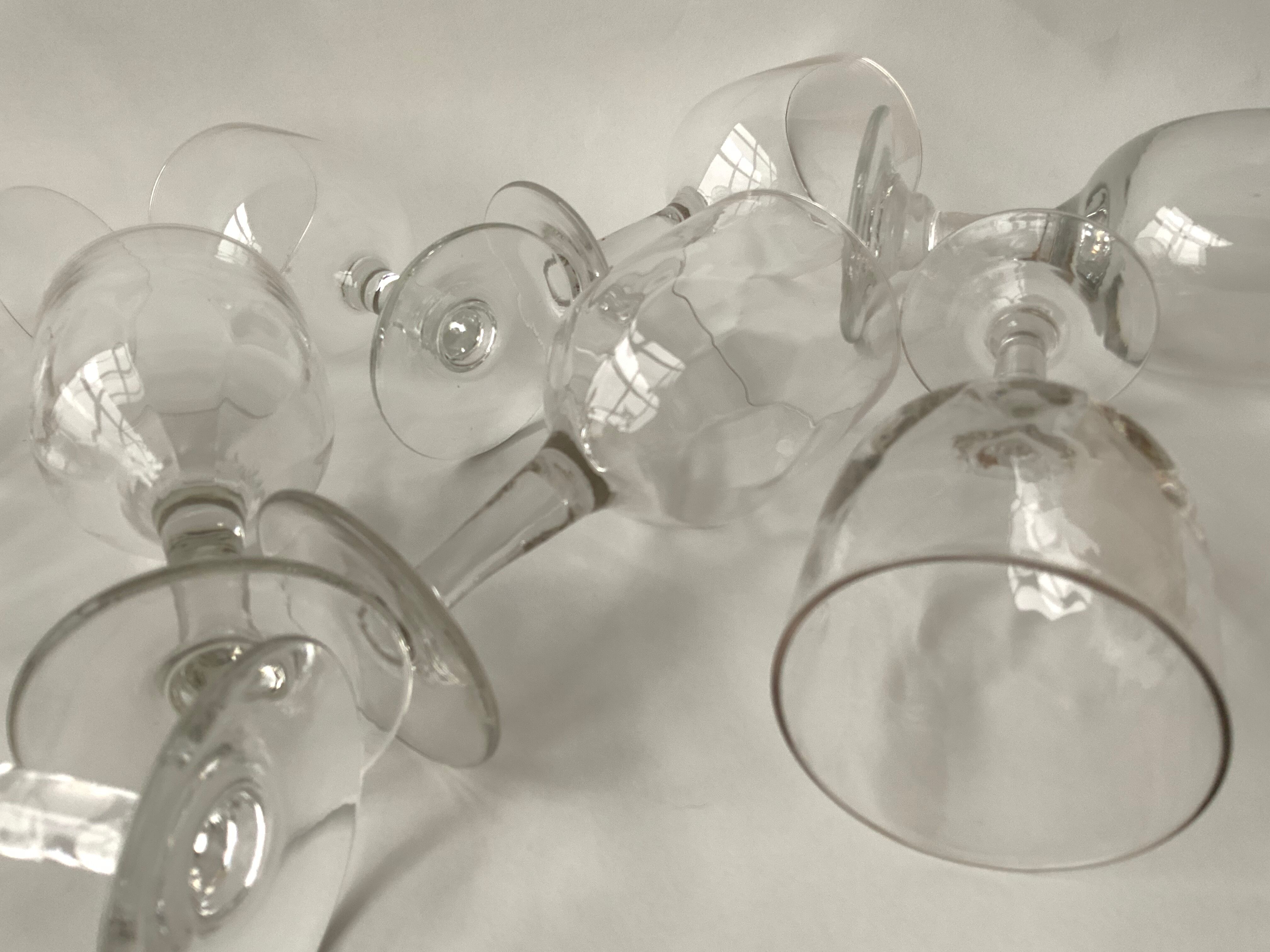 12 old glasses