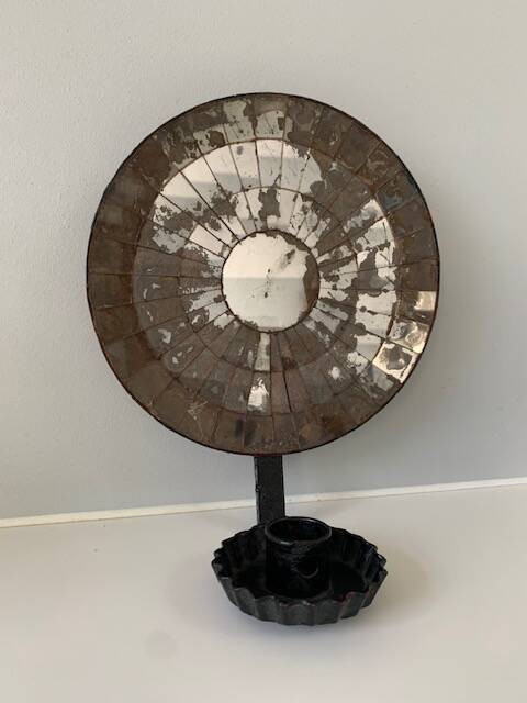 Venetian wall candle holder