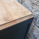 Vintage art deco abyssal blue buffet