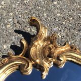 Baroque mirror in gilded wood - 85x55 cm
