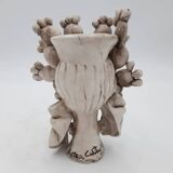 Caltagirone head vase ceramic italy