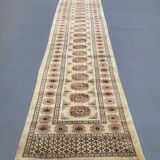 Vintage Indian Long runner 475x80 cm Bokhara wool rug tribal handmade