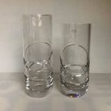 Pair of bohemian crystal vases