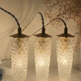 Waterfall pendant light 3 vintage tulips