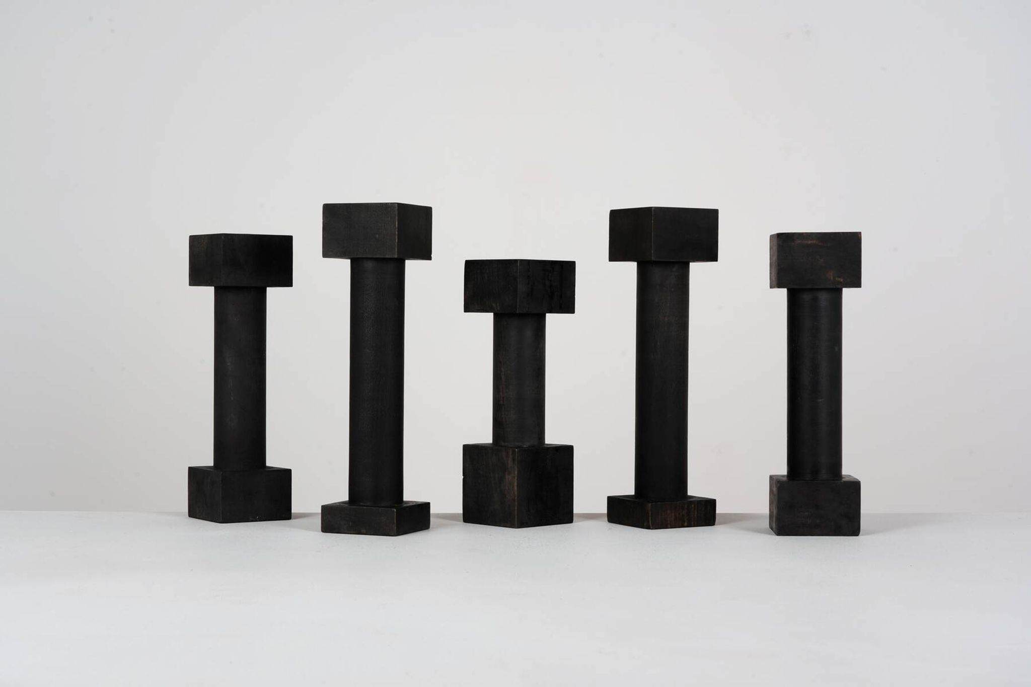Rare set of postmodern candlesticks by Jérôme Thermopyles circa 1980.