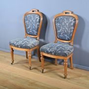 Paire de chaises en chêne, style Louis-Philippe, milieu XXème
