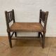 Turned wooden bench
