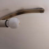 Lampe à poser Serpente d'Elio Martinelli éd. Martinelli Luce blanche 60s
