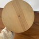 Plateau tournant en bois et verre midcentury modern