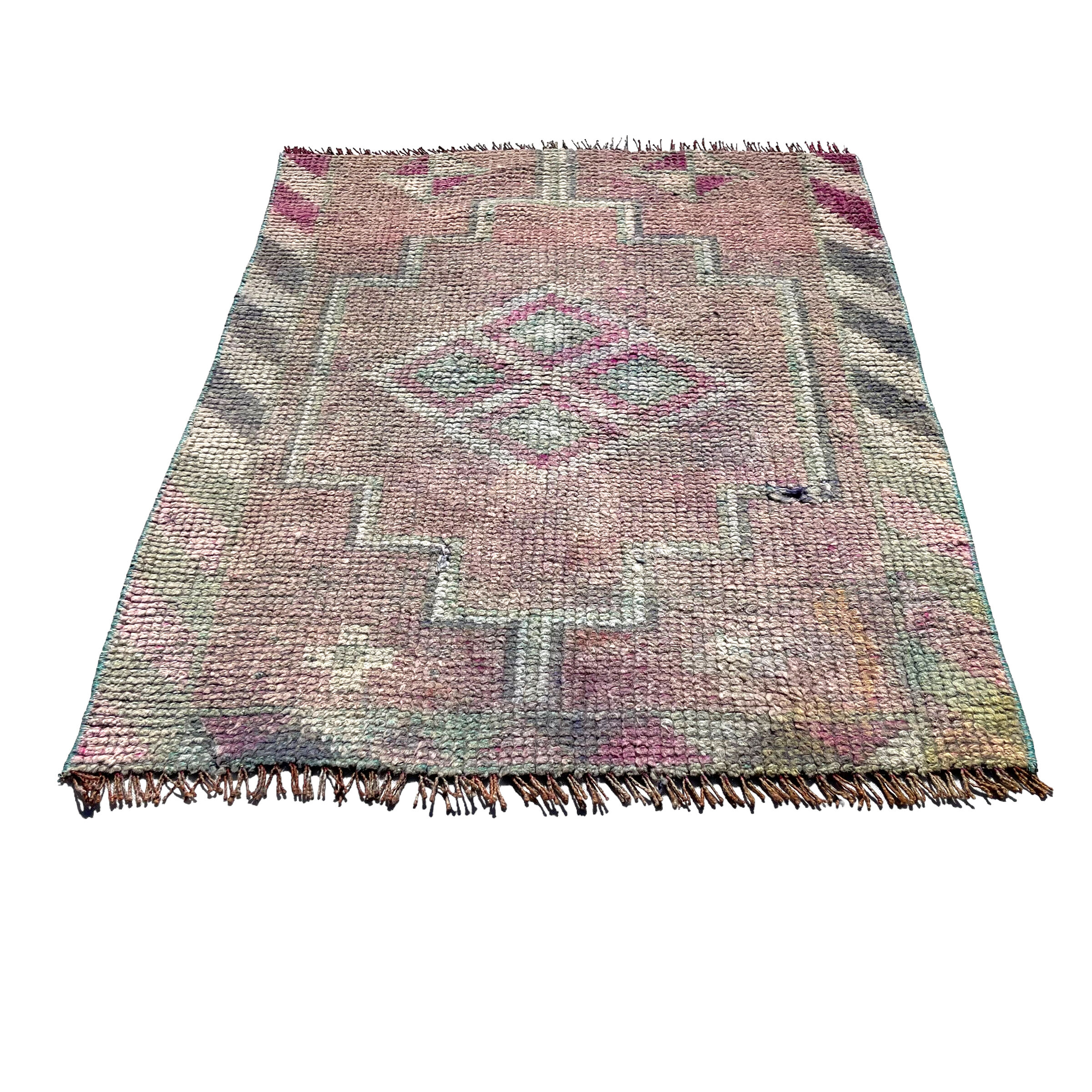 Traditional Vintage Kurdish Herki Rug , 100 X 82 Cm