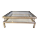 Table basse vintage à plateau coulissant, années 1970