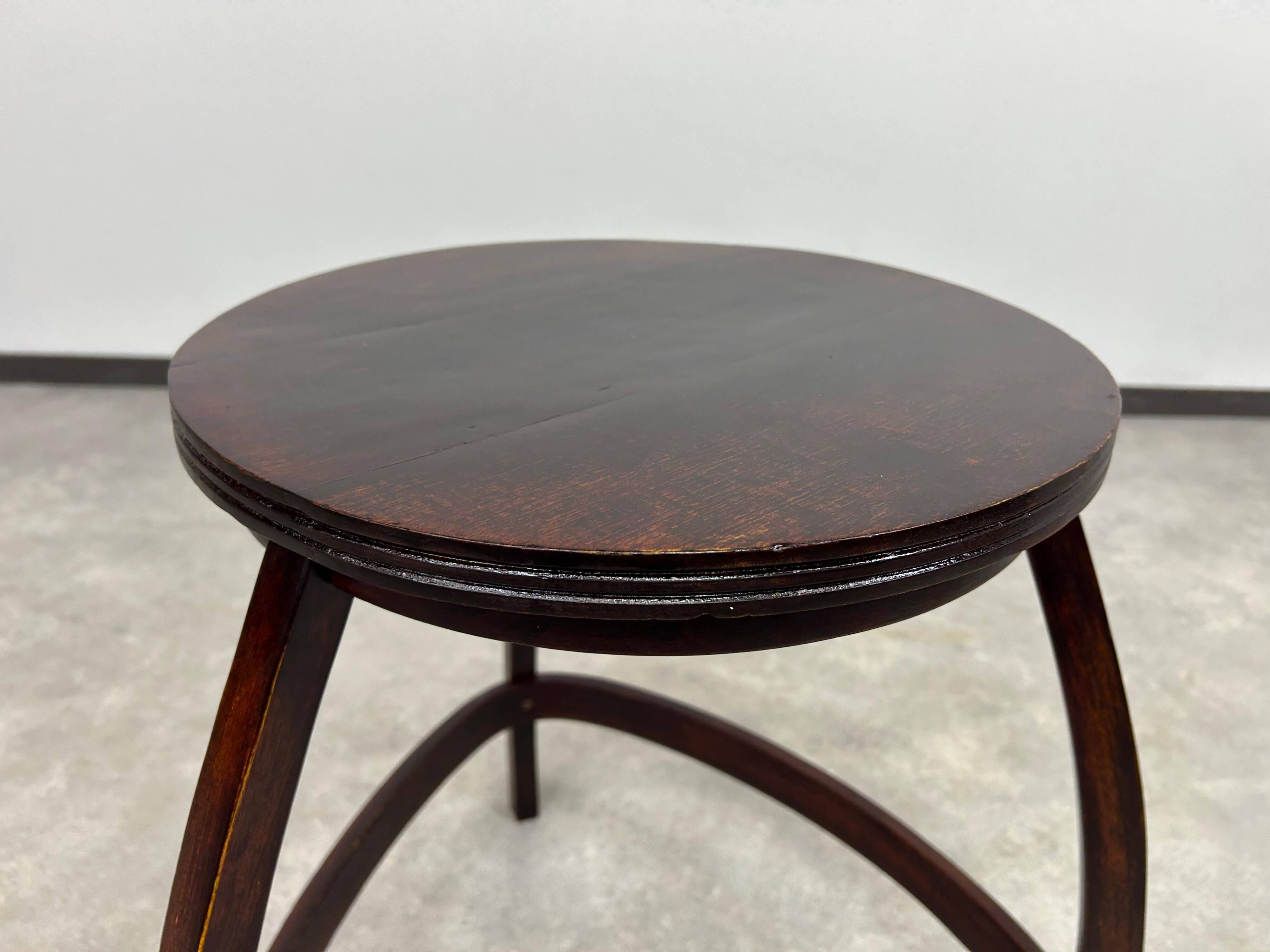 Secessionist Stool Thonet no.37 by Otto Wagner