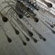 Italian Murano glass waterfall chandelier 1960