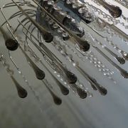 Lustre cascade en verre de Murano italien 1960