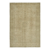 Handmade Oriental Decorative 1980s 245 cm x 349 cm Beige Wool Carpet