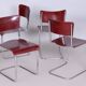 Czech Bauhaus Chrome Dining Table and Chairs attributed to Hynek Gottwald, 1930s, Set of 5
