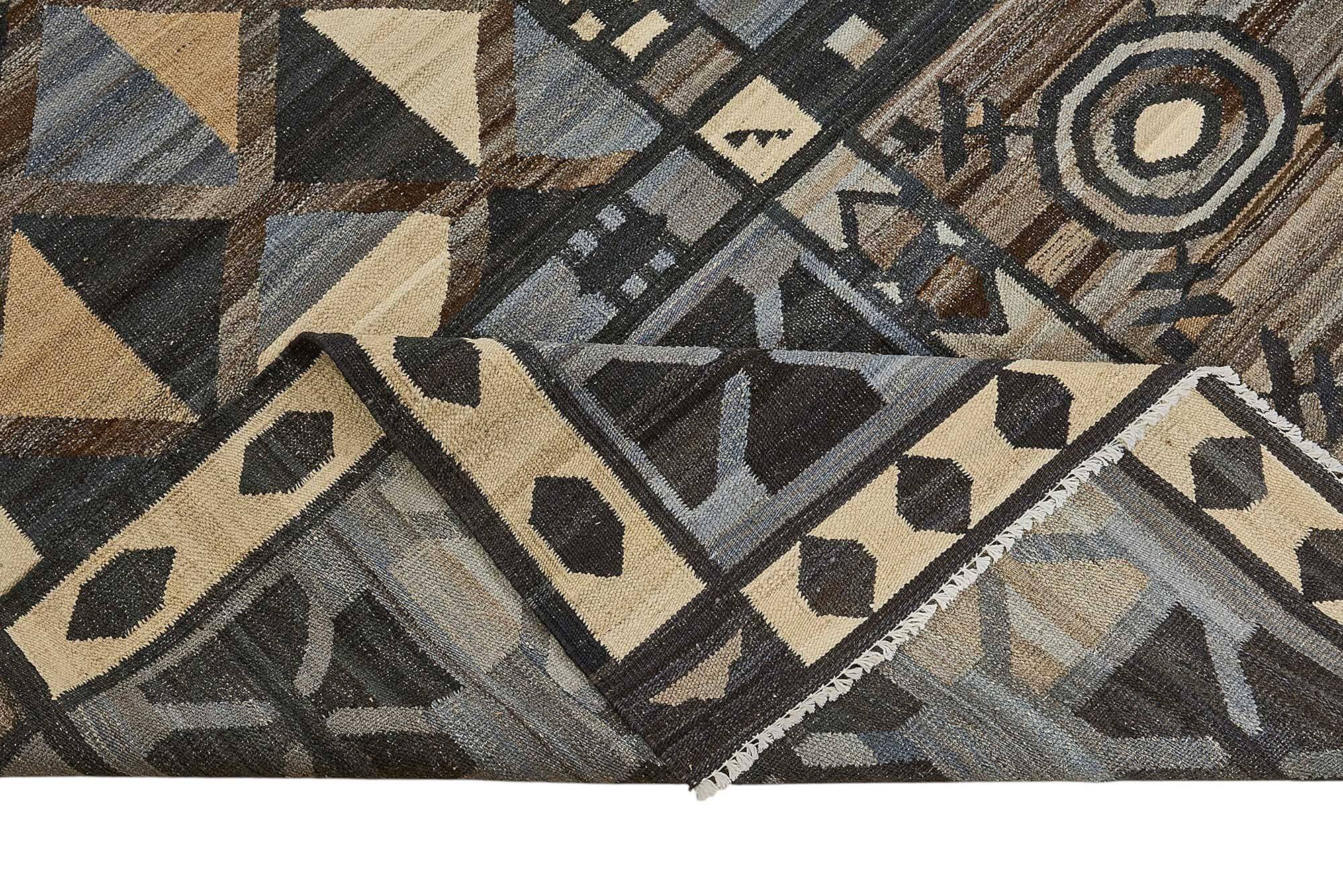 Contemporary Tribal Decorative Kilim 285 cm x 365 cm