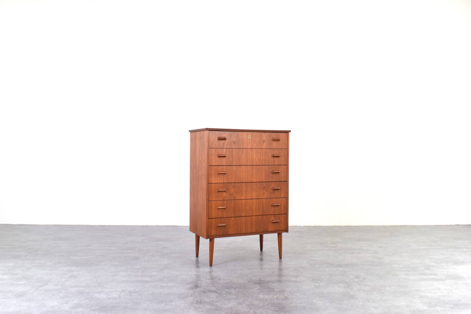 Mid-Century Danish Teak Chest of Drawers, 1960s.