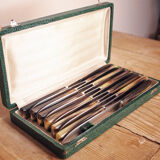 Coffret de 12 couteaux anciens