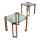 Peter Ghyczy T24 side tables, 1970s (40x40x45)