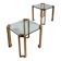 Peter Ghyczy T24 side tables, 1970s (40x40x45)