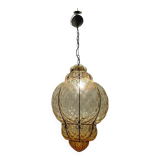 Extra Large Wrought Iron Light Pendant 1970’s