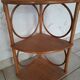 Bamboo rattan corner shelf