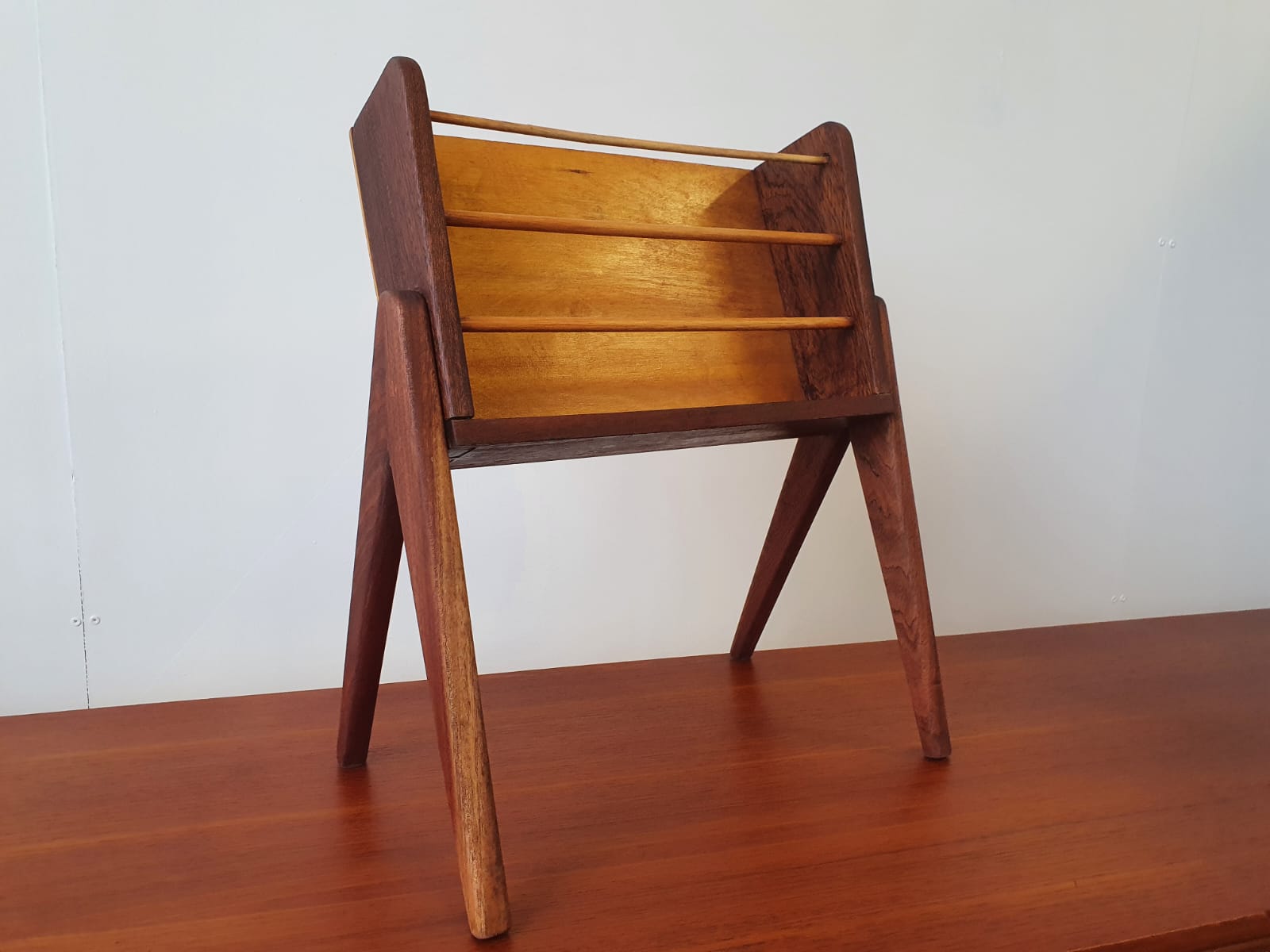 Vintage Teak Magazine Door