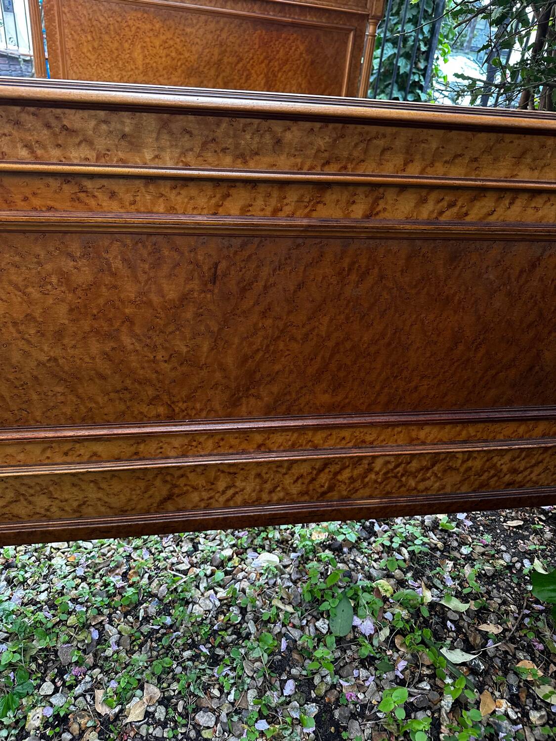 Louis Philippe wood briar bed, Restoration, 19th century